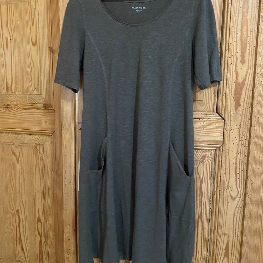 Eileen Fisher Olive Green Knit dress